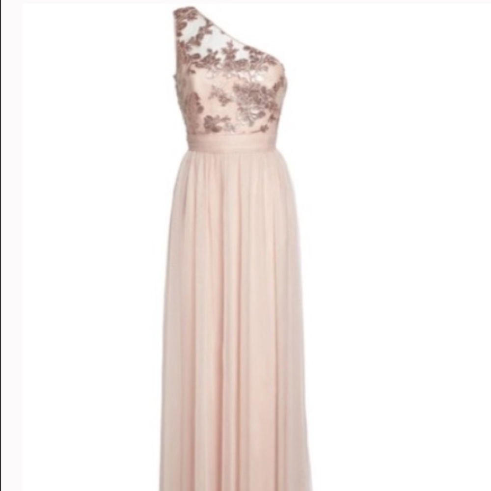 Amsale Ashlynn Dress in Blush
